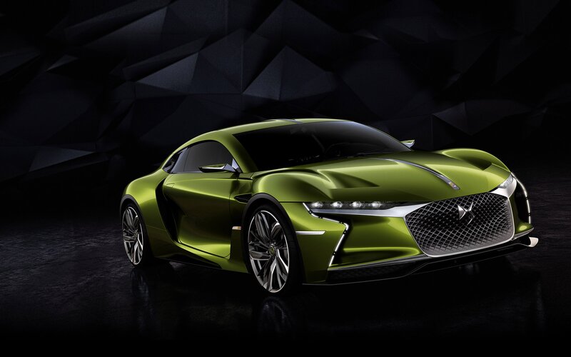 Green Concept Car — Dramatic, 3d Render, Grille
