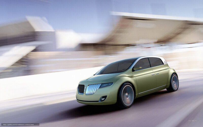Green Concept Car — Dynamic, 3d Render, Road