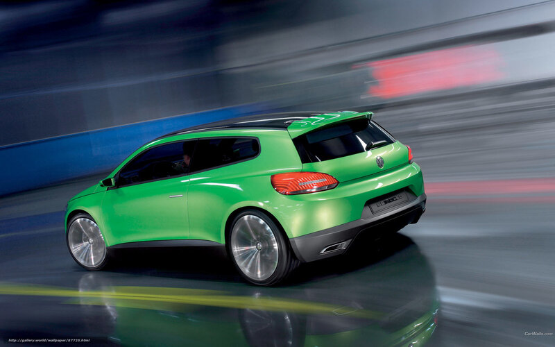 Green Concept Car — Dynamic, Photograph, Tire