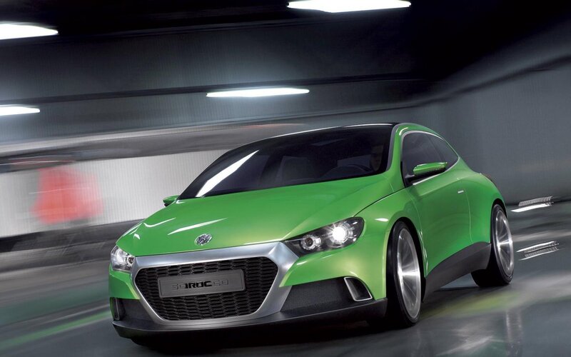 Green Concept Car — Dynamic, Photograph, Tunnel