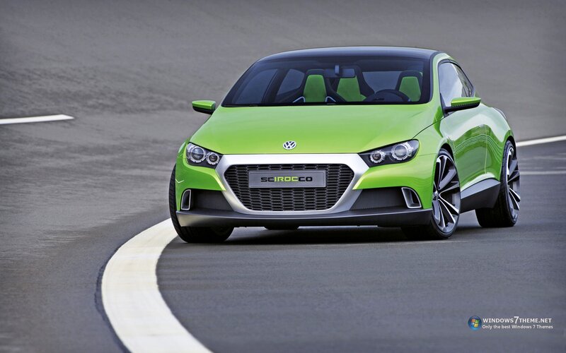 Green Concept Car — Lime Green, Dynamic, Photograph, Race Track