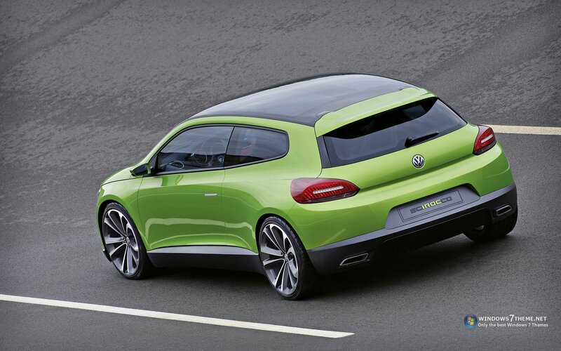 Green Concept Car — Lime Green, Dynamic, Photograph, Road