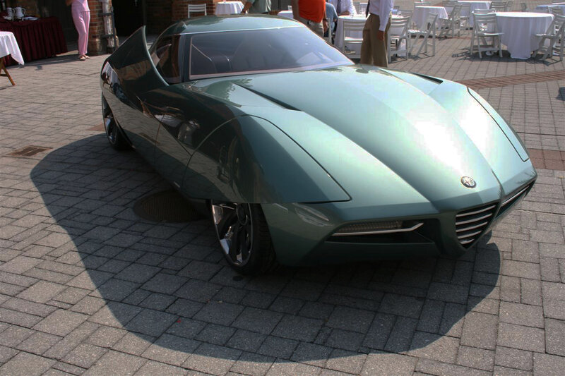 Green Concept Car — Outdoor, Afternoon