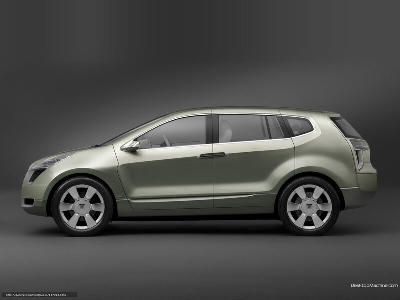 green concept car side view