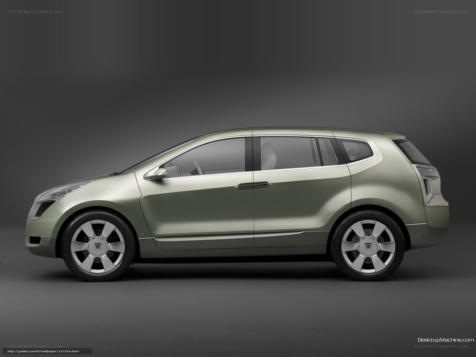 green concept car side view