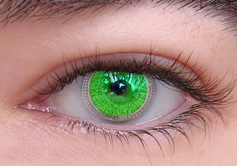 Green Contact Lens Eye — Neutral