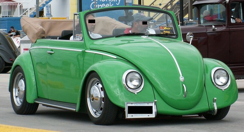 Green Convertible Car — Casual
