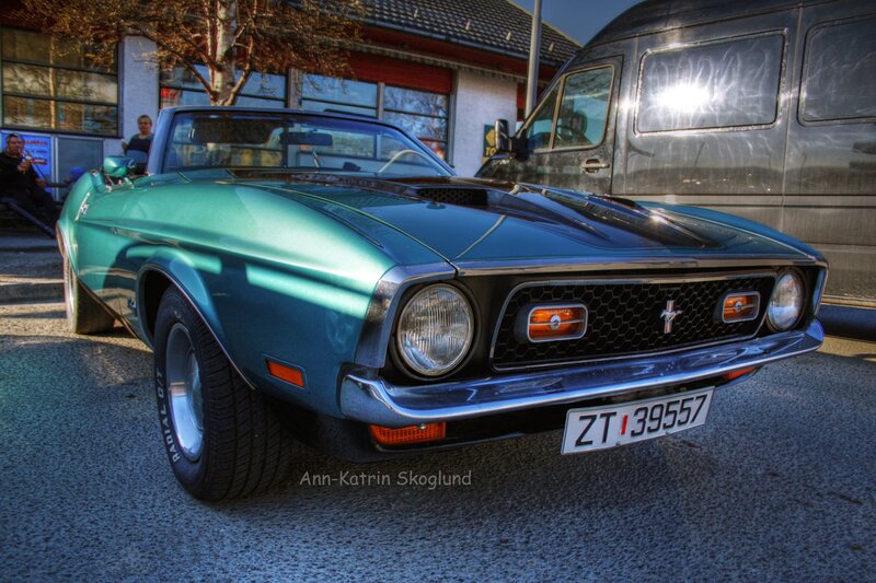 Green Convertible Car — Dramatic, Afternoon, Photograph, Van