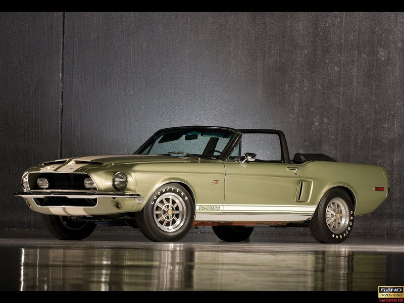 Green Convertible Car — Olive Green