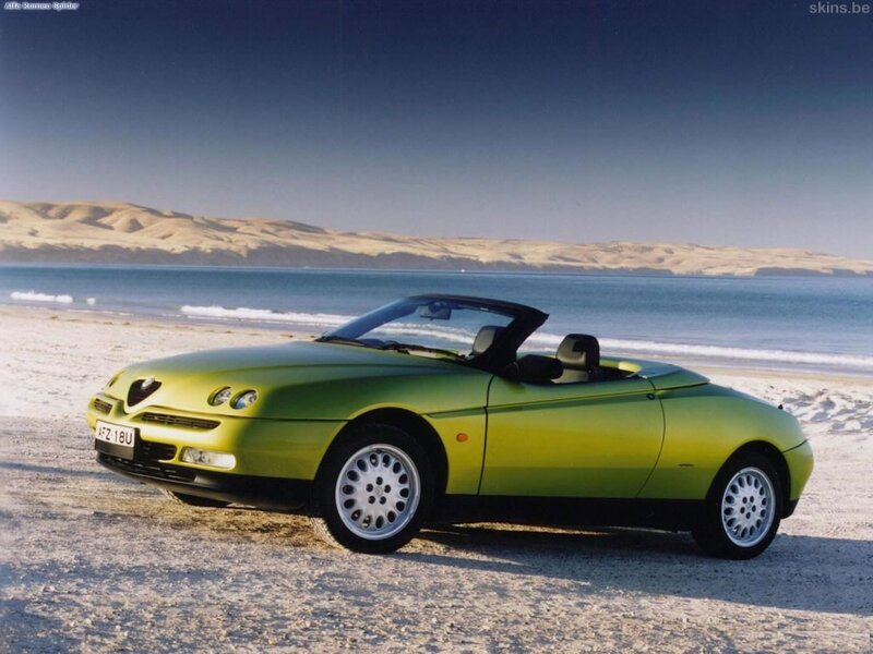 Green Convertible Car — Serene, Afternoon, Photograph, Beach, Ocean