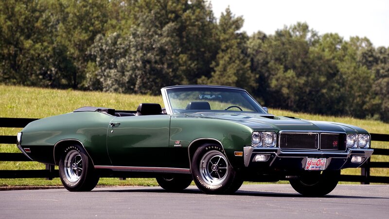 Green Convertible Car — Serene, Afternoon, Photograph, Trees, Fence