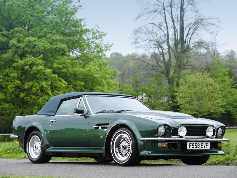 Green Convertible Car — Serene, Spring, Photograph