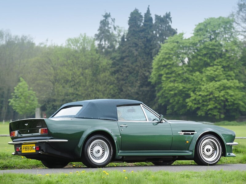 Green Convertible Car — Serene, Spring, Photograph, Trees