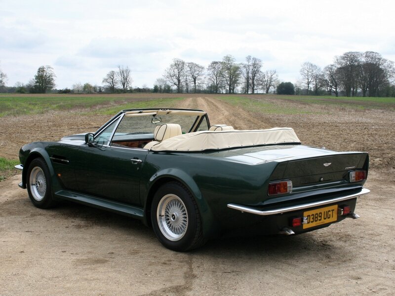 Green Convertible Car — Serene, Spring