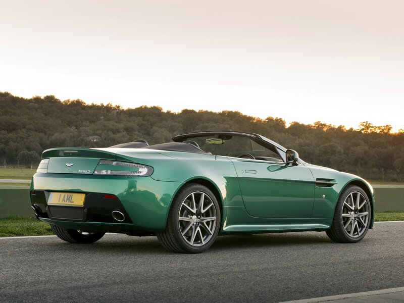 Green Convertible Car — Serene, Sunset, Photograph