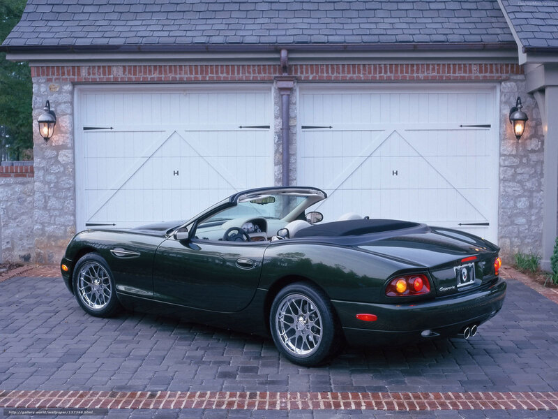 Green Convertible Car — Serene, Sunset