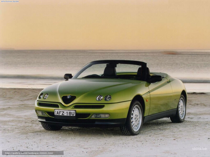 Green Convertible Car — Serene
