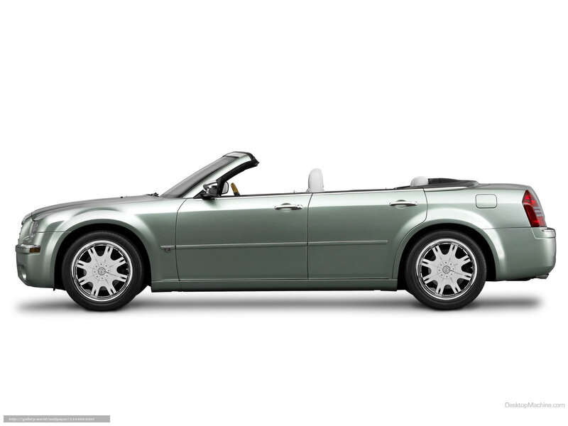Green Convertible Car — Silver