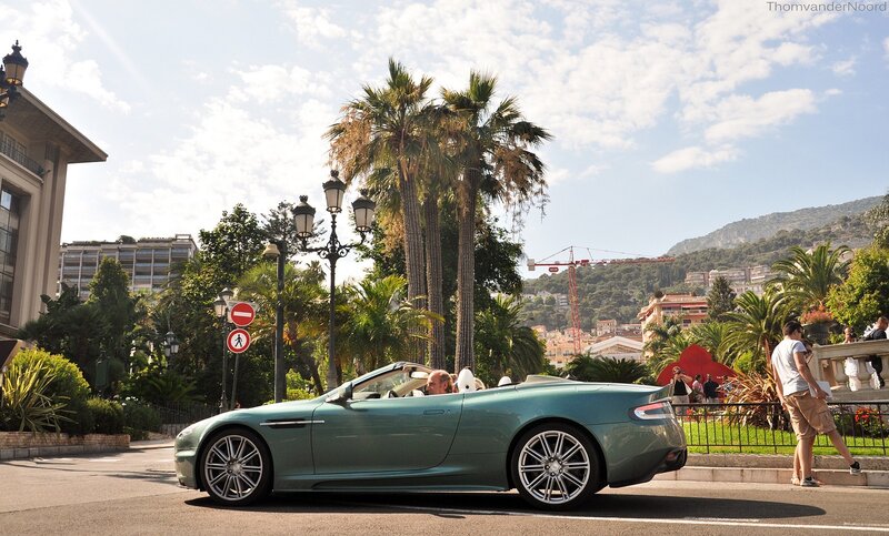 Green Convertible Car — Sunny