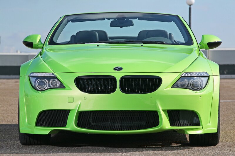 green convertible sports car