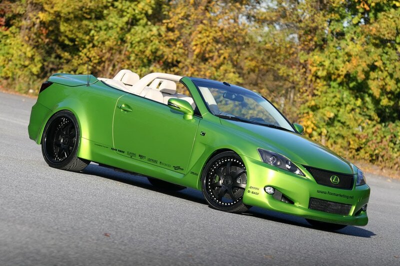 green convertible sports car