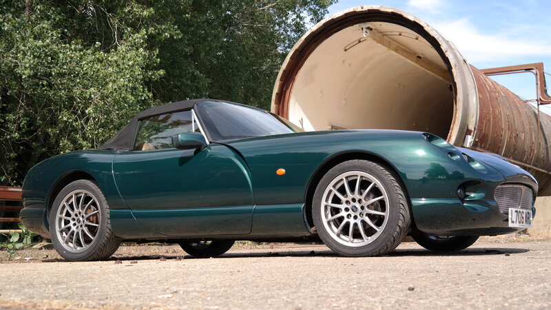 Green Convertible Sports Car — Calm