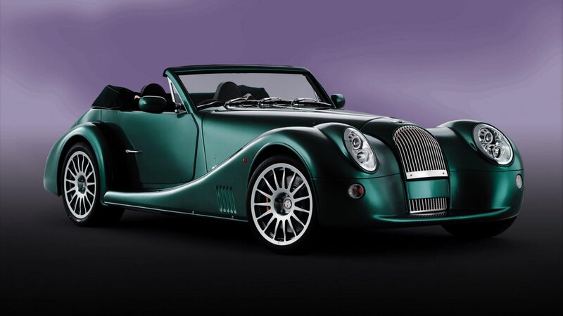 Green Convertible Sports Car — Dramatic