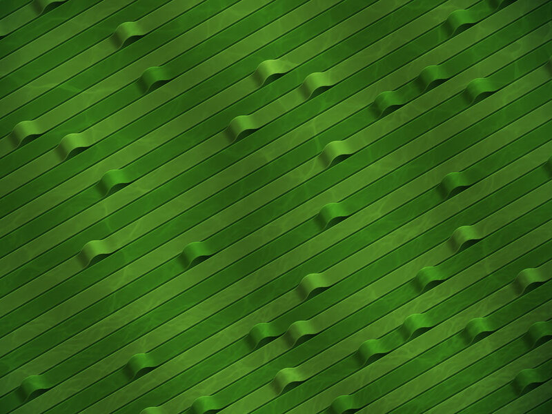 Green Corrugated Surface