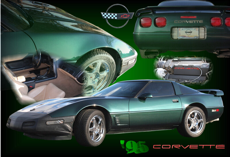 Green Corvette Car