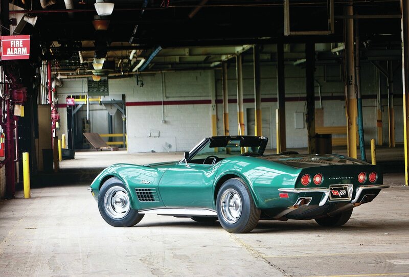 Green Corvette Convertible — Industrial