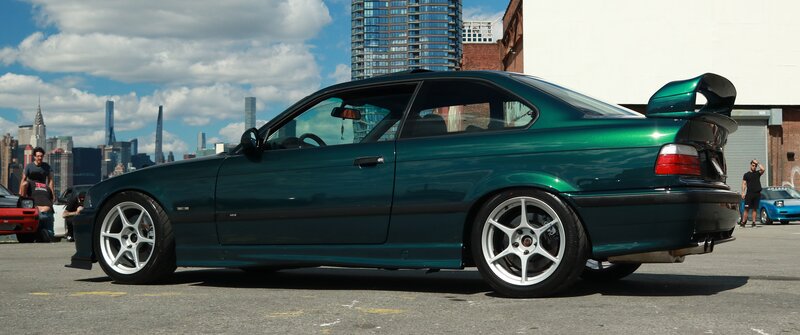 Green Coupe Car