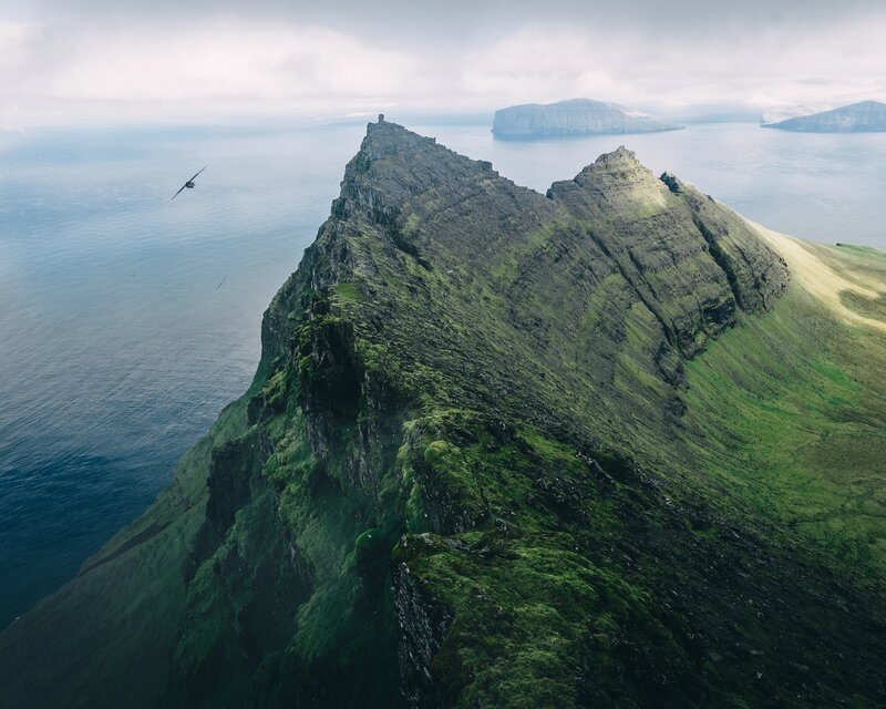 Green-covered Cliffs