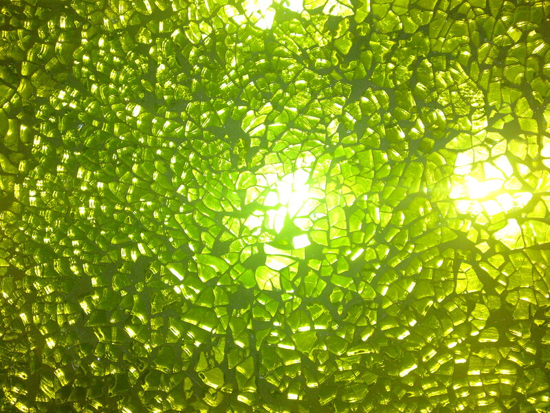 Green Cracked Glass Pattern