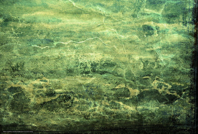 Green Cracked Surface — Grungy