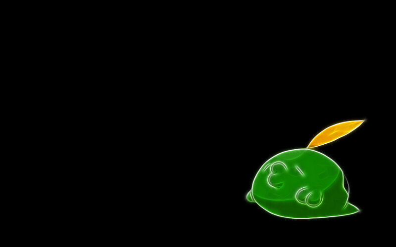 Green Creature with Leaf