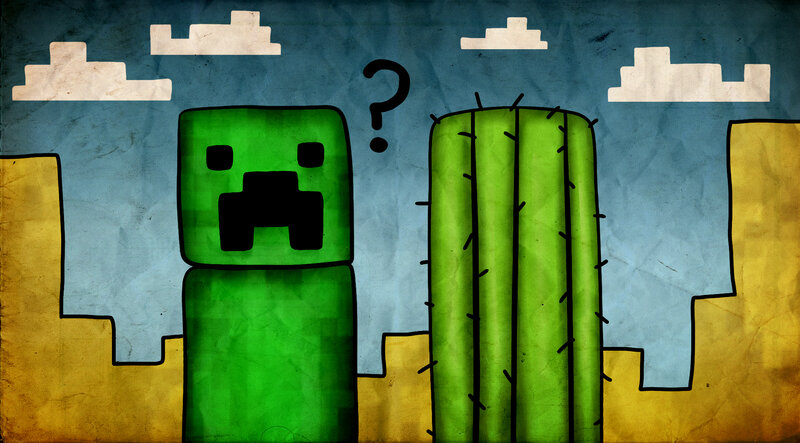 Green Creeper Character — Curious
