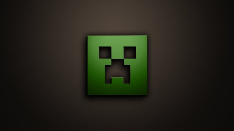 Green Creeper Face — Dark, Digital Art