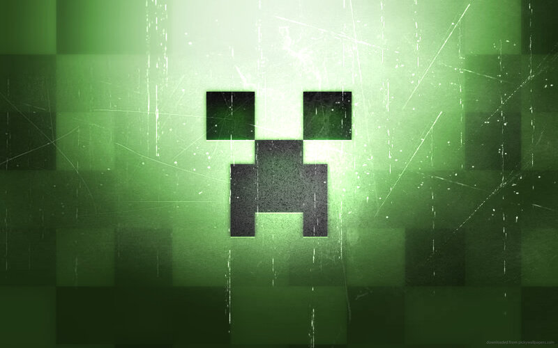 Green Creeper Face — Dark