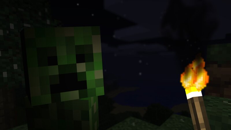 Green Creeper in Night