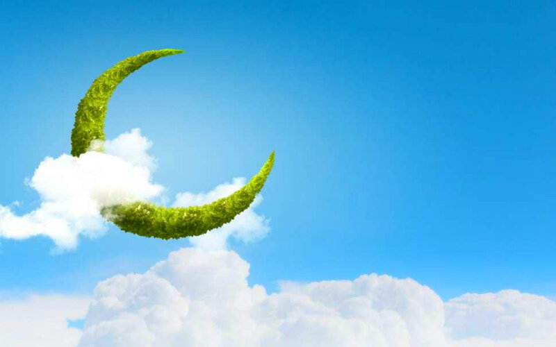 Green Crescent Moon