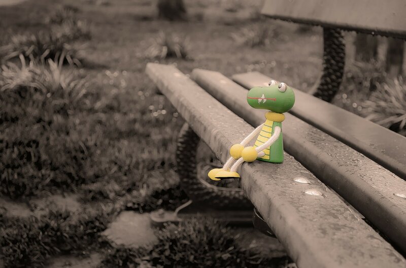Green Crocodile Doll