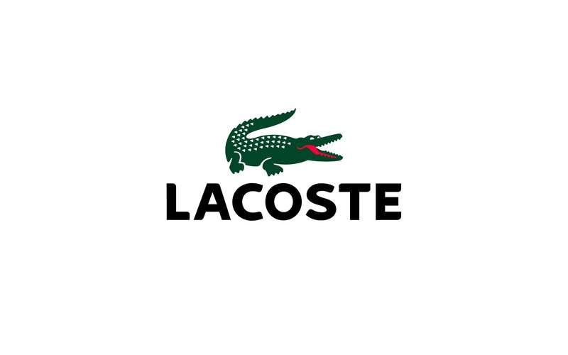 Green Crocodile Logo — White