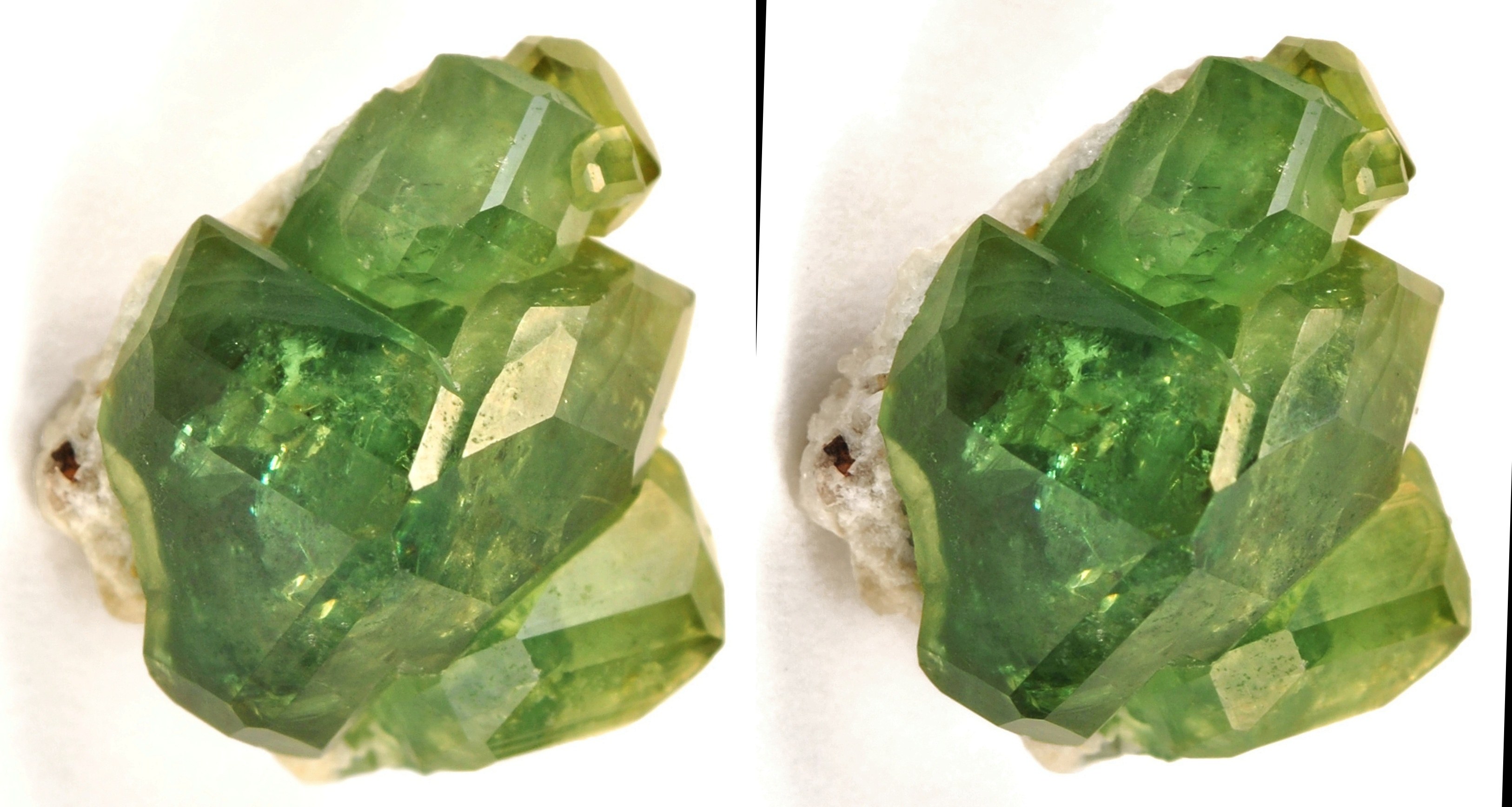 green crystal cluster