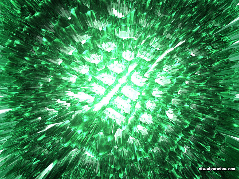 Green Crystalline Explosion — Intense