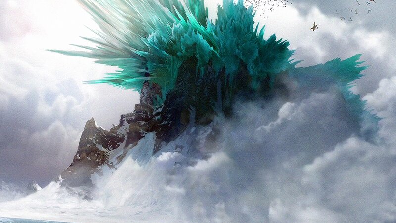 Green Crystalline Mountain