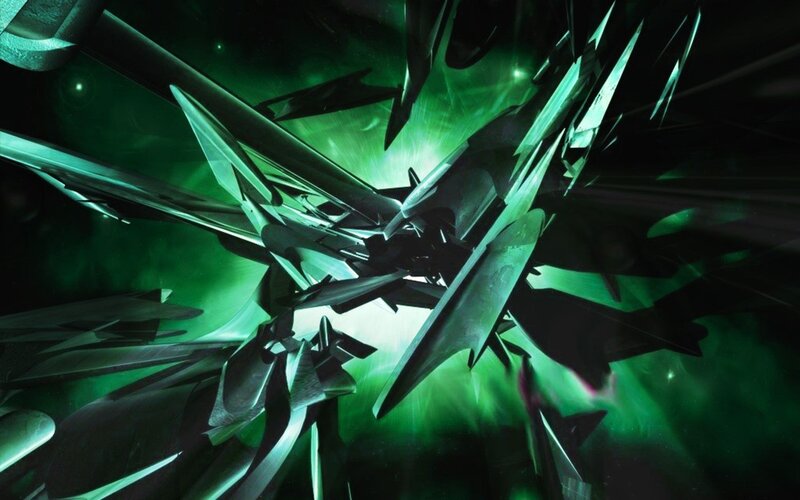 Green Crystalline Shards