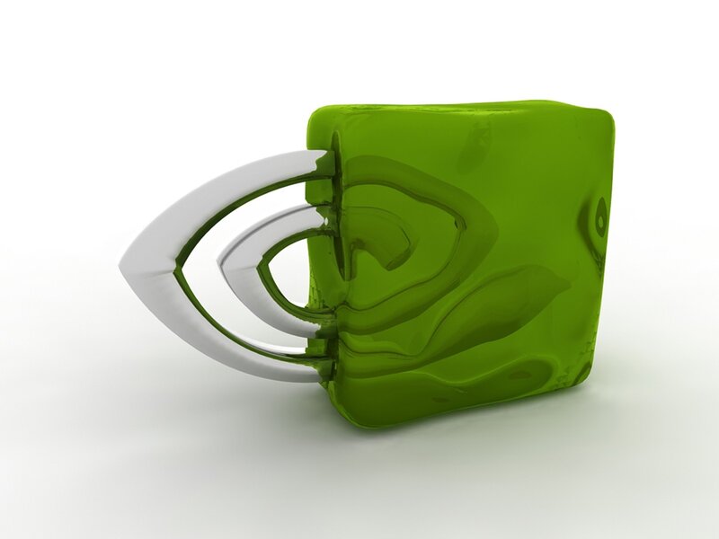 Green Cube-shaped Mug — Neutral