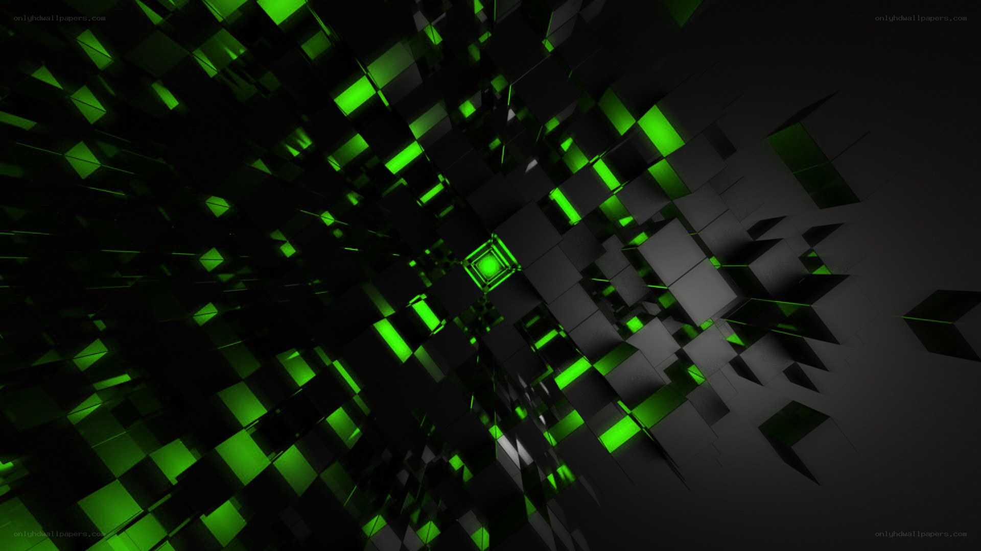 green cube tunnel