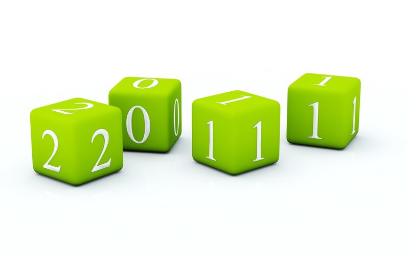 green cubes showing 2011