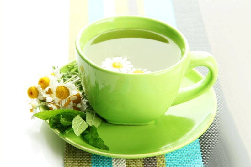 Green Cup of Chamomile Tea